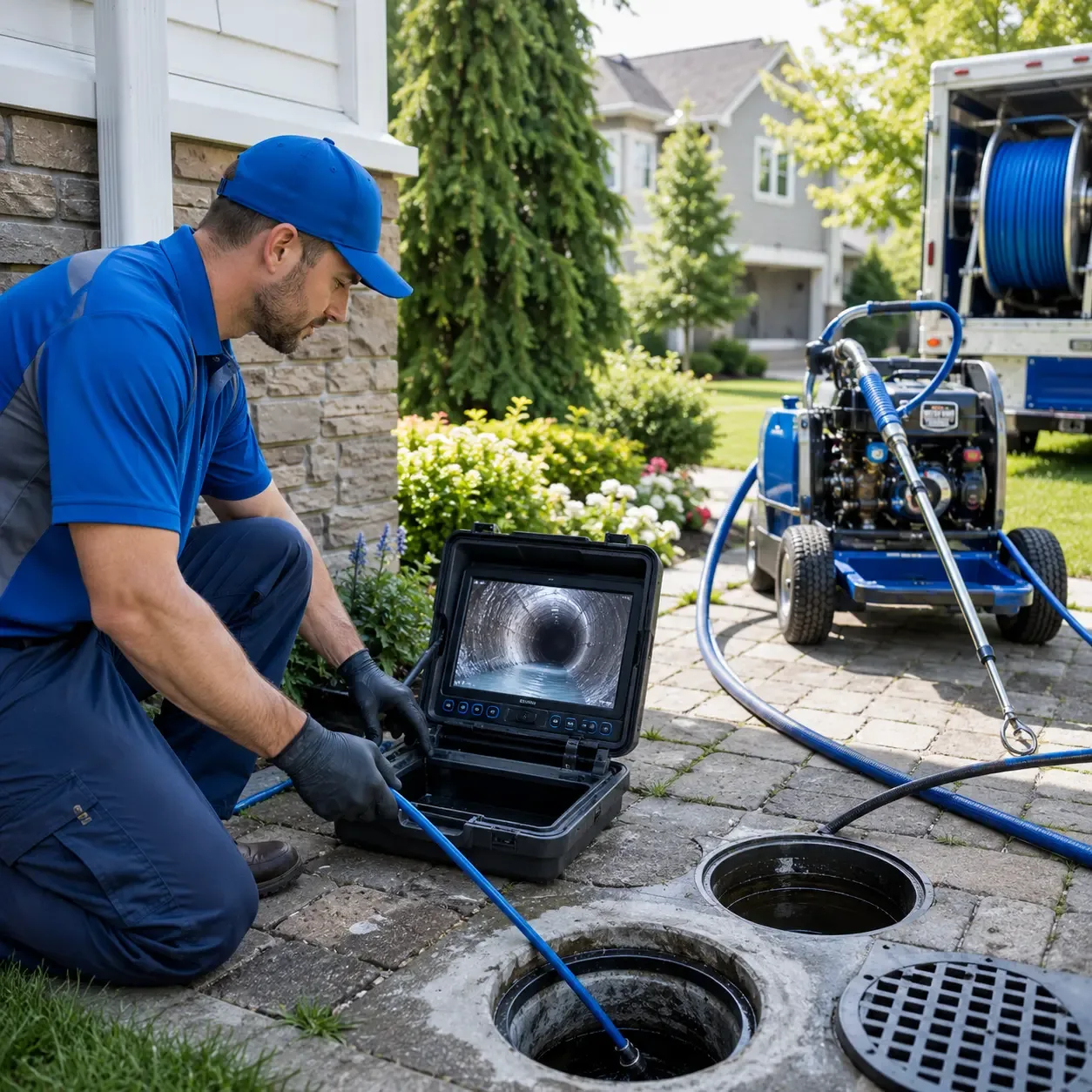 Outdoor drain cleaning professionals serving Dunlevy, PA