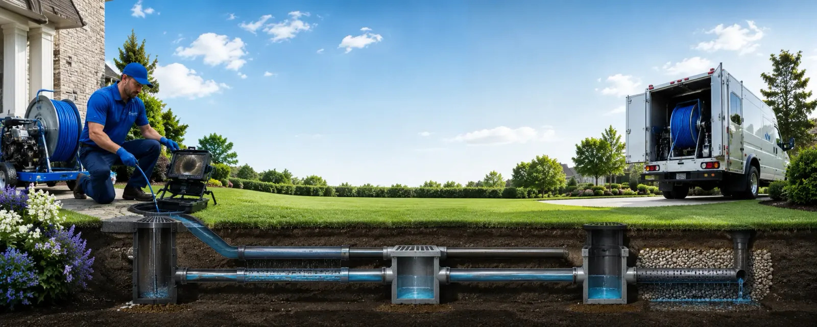 Outdoor drain cleaning information for Dunlevy, PA